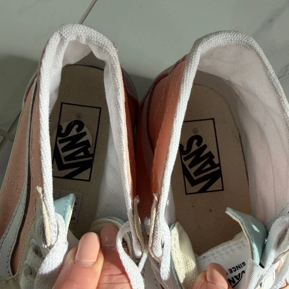 Vans Sk8-Hi Tapered Pastel Block Lace Up Shoes High Top Sneakers Women’s Size 7